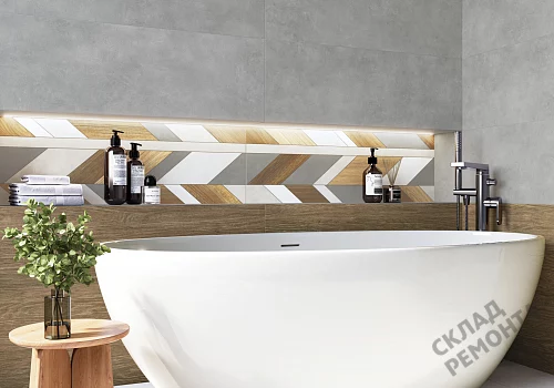 Фото Плитка настенная Alma Ceramica Мурал TWU3090MUR74R многоцветный 300*900 – купить в Новосибирске: цена, описание, фото. Интернет-магазин 3