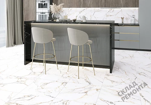 Фото Керамогранит матовый Alma Ceramica Тренди GFU04TRD04R белый 600*600*9 – купить в Новосибирске: цена, описание, фото. Интернет-магазин 2