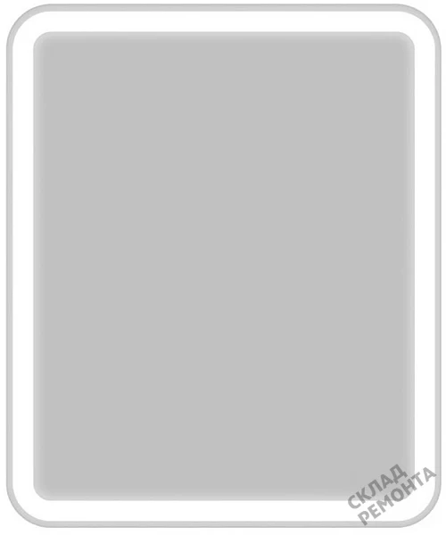Фото Зеркало подвесное BelBagno Marino SPC-MAR-500-600-LED-BTN 50 с подсветкой купить в Новосибирске: цена, описание, фото. Интернет-магазин 3