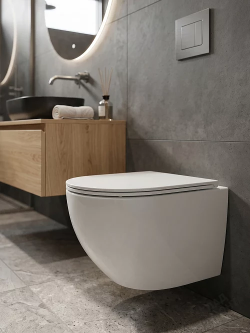 Фото Унитаз подвесной Calypso CS3196UQ-OK ультратихий смыв купить в Новосибирске: цена, описание, фото. Интернет-магазин 1