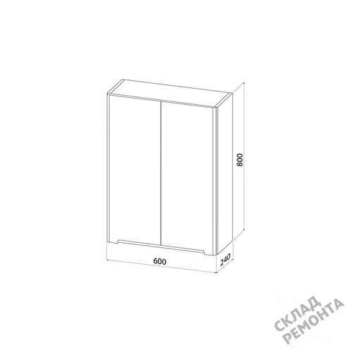 Фото Шкаф подвесной Iddis Эдифис EDI60W0i97, белый купить в Новосибирске: цена, описание, фото. Интернет-магазин 6