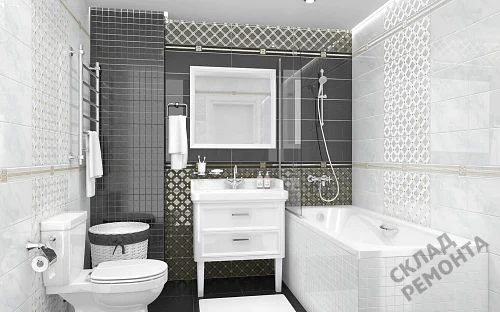 Фото Бордюр Laparet Royal AD\B484\60045 черный 63*600 – купить в Новосибирске: цена, описание, фото. Интернет-магазин 2