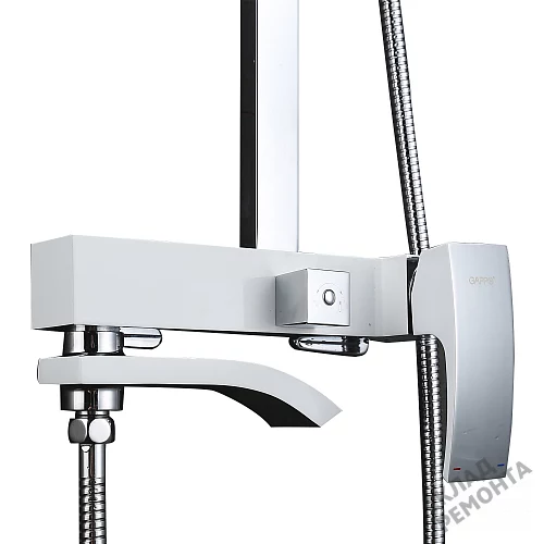 Фото Душевая система Gappo G2407-8 белый/хром купить в Новосибирске: цена, описание, фото. Интернет-магазин 3