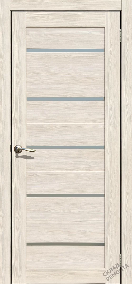 Фото Дверь FlyDoors Ла Стелла 206 ясень снежный, экошпон, матовое стекло – купить в Новосибирске: цена, описание, фото. Интернет-магазин. 2