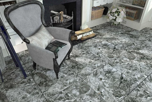 Фото Керамогранит полированный Гранитея G245 kirety black 600*600*10 – купить в Новосибирске: цена, описание, фото. Интернет-магазин 2