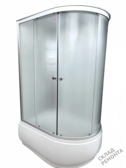 Фото Душевая кабина Aquapulse 4006D L fabric white высокий поддон асимметричная 120*80 купить в Новосибирске: цена, описание, фото. Интернет-магазин 3