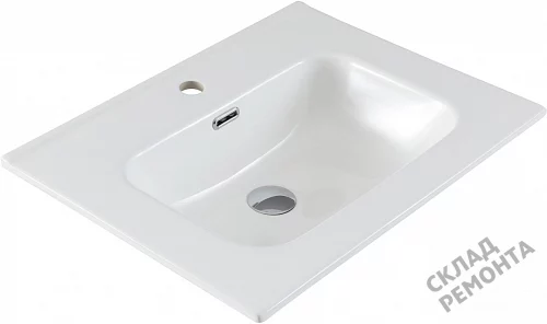 Фото Раковина на тумбу Aquanet Flat 60 (254363), 61 см купить в Новосибирске: цена, описание, фото. Интернет-магазин 3