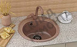 Фото Мойка для кухни Ulgran U-101-307 терракотовая 50*50 – купить в Новосибирске: цена, описание, фото. Интернет-магазин 2