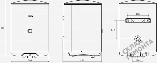 Фото Водонагреватель накопительный Haier ES80V-C1, 80 л – купить в Новосибирске: цена, описание, фото. Интернет-магазин 5