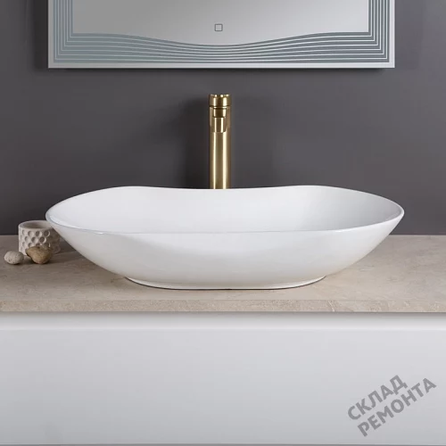 Фото Раковина накладная BelBagno BB1334, 66,5 см купить в Новосибирске: цена, описание, фото. Интернет-магазин 3