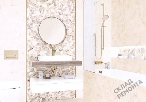 Фото Бордюр Alma Ceramica Метал BWM51MET808 золотой 12*500 – купить в Новосибирске: цена, описание, фото. Интернет-магазин 2