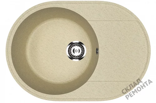 Фото Мойка для кухни Практик PR-M 610-002 слоновая кость 61*47 – купить в Новосибирске: цена, описание, фото. Интернет-магазин 1