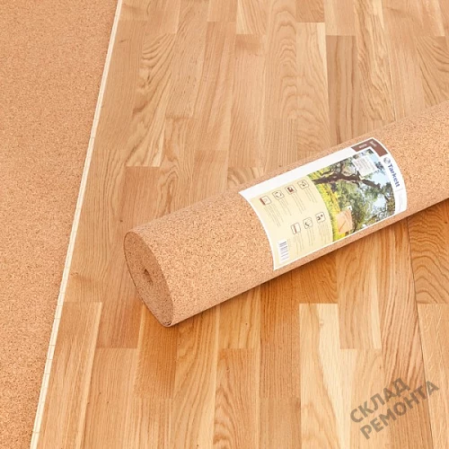 Фото Подложка рулонная Amorim пробковая, GO4CORK NATURE 2-5 мм под ламинат и паркет бежевая – купить в Новосибирске: цена, описание, фото. Интернет-магазин 6