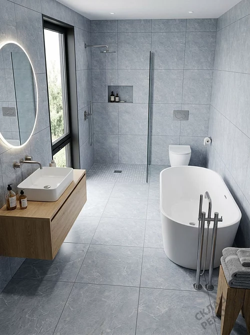Фото Керамогранит матовый Diamond Ceramics 66N06 серый 600*600*9,5 – купить в Новосибирске: цена, описание, фото. Интернет-магазин 1