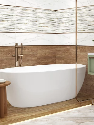 Плитка настенная Alma Ceramica Эйфория TWU2550EPH24 серый 249*500