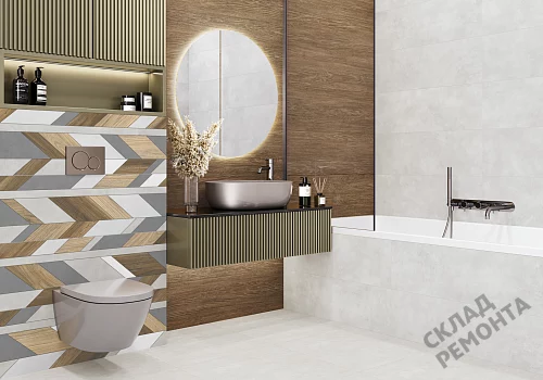 Фото Плитка настенная Alma Ceramica Мурал TWU3090MUR74R многоцветный 300*900 – купить в Новосибирске: цена, описание, фото. Интернет-магазин 2