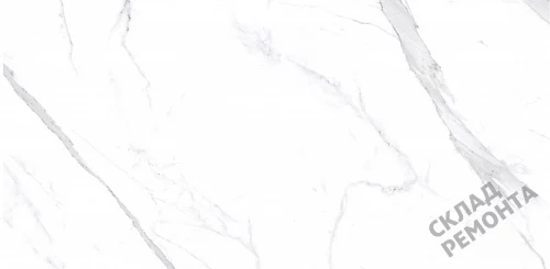 Фото Керамогранит матовый Steppe Ceramics Statuario White белый 600*1200*10 – купить в Новосибирске: цена, описание, фото. Интернет-магазин 1