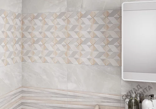 Фото Декор Alma Ceramica Риволи DWU09RVL014 кремовый 249*500 – купить в Новосибирске: цена, описание, фото. Интернет-магазин 2