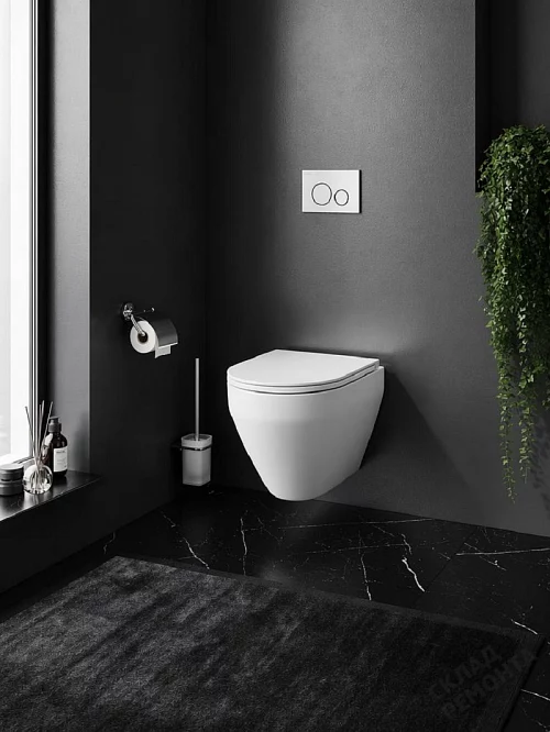Фото Унитаз подвесной Am.Pm Spirit V2.0 C701700WH безободковый купить в Новосибирске: цена, описание, фото. Интернет-магазин 1