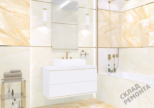 Фото Бордюр Alma Ceramica Метал BWM91MET808 золотой 12*900 – купить в Новосибирске: цена, описание, фото. Интернет-магазин 2