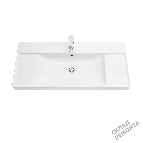 Фото Раковина на тумбу Roca One ZRU9308335, 100 см купить в Новосибирске: цена, описание, фото. Интернет-магазин 3