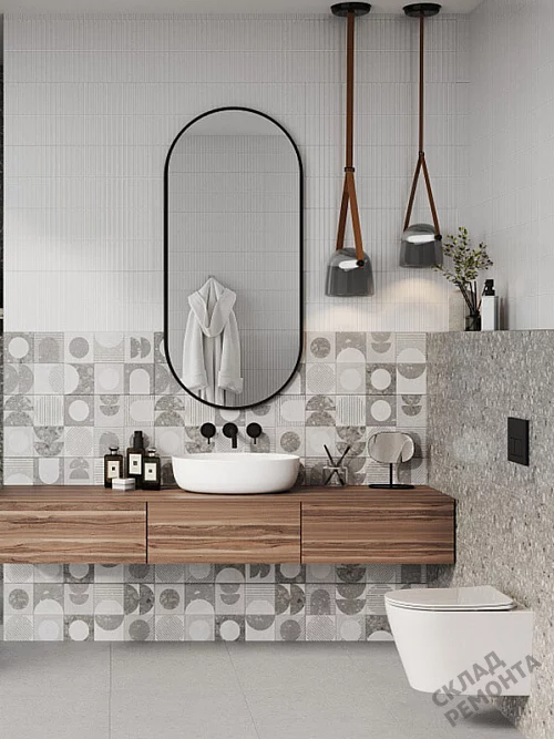 Фото Плитка настенная Gracia Ceramica Лэйн низ 02 серый 250*600 – купить в Новосибирске: цена, описание, фото. Интернет-магазин 3