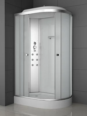 Душевая кабина ODA 8037A matt-L матовое низкий поддон асимметричная 120*80