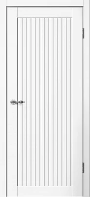 Дверь FlyDoors Классик С07 эмалит белый, эмалит, без стекла