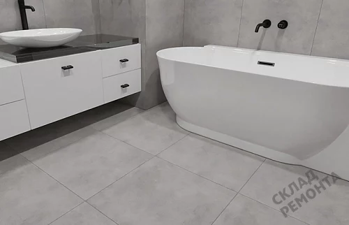 Фото Керамогранит матовый Steppe Ceramics Silent Grey серый 600*600*9,5 – купить в Новосибирске: цена, описание, фото. Интернет-магазин 5